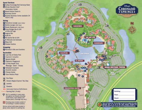 Disney's Coronado Springs Resort Map Coronado Springs Disney World, Epcot Map 2023, Disney World Coronado Springs Resort, Disney Springs Map, Disney Coronado Springs Resort, Disney World Map, Disney Resort Hopping, Disney Boardwalk Resort, Coronado Springs Resort