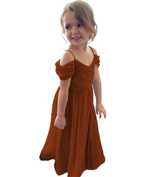 Country Wedding Colors, Professional Dress For Women, Chiffon Flower Girl Dress, Burgundy Gown, Girls Fall Dresses, Chiffon Bridesmaid Dresses, Dresses For Wedding, Childrens Dress, Junior Bridesmaid Dresses