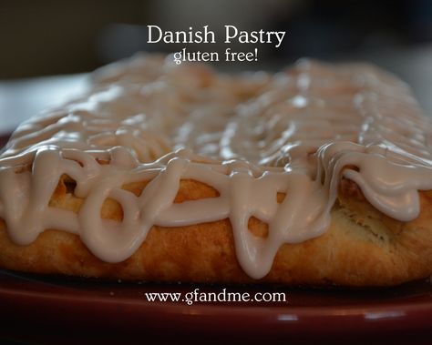 I believe this may just be the best thing to come out of our kitchen to date! A conversion of my grandmother’s recipe, the pastry or kringle is crisp but still soft and flaky and can be wrapped around any kind of filling from apple to cherry, lemon or even cream cheese. It’s also relatively … Gluten Free Danish, Gluten Free Pastry, Gf Breakfast, Gluten Free Thanksgiving, Danish Pastry, Coffee Cakes, Almond Flavor, Gluten Free Sweets, Gluten Free Cheese