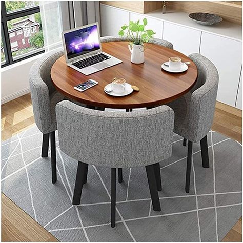 Office Table And Chairs, Negotiation Table, Modern Kitchen Furniture, Linen Lounge, Office Furniture Set, Round Furniture, Dining Table And Chair, Chairs Office, New Classic Furniture