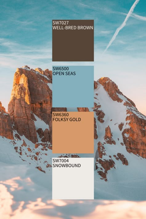 Color Palette Mountain, Mountain Sunsets, Christmas Color Palette, Color Design Inspiration, Hex Color Palette, Nature Color Palette, Mountain Sunset, Neue Outfits, Color Palette Design