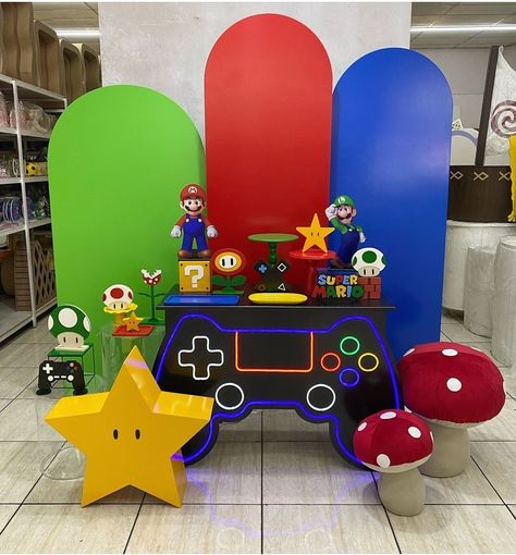 Mario Classroom, Super Mario Bros Birthday Party, Mario Bros Birthday, Super Mario Party, Mario Bros., Mario Party, Baby Party, Super Mario Bros, Mario Bros