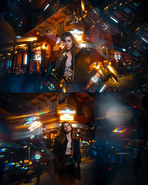 Lightroom Presets Night Light, Fashion Night Photography, Cyberpunk Photoshoot, Cinematic Aesthetic, Neon Lights Photography, Night Street Photography, Street Model, Lonely Road, City Shoot