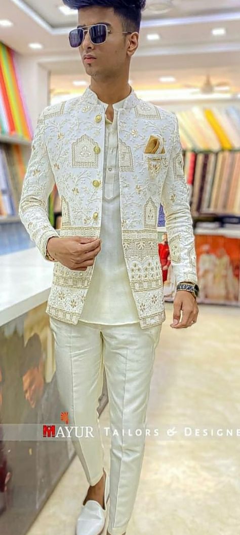 Sarwani For Men Wedding, Boys Indo Western Outfits, Prince Coat For Men Wedding, Jodhpuri Suit Wedding Grooms, Indo Western Outfits Wedding For Men, Prince Suit For Men Wedding, Prince Suit For Men, Patrika Background, Jodhpuri Suits For Men Wedding