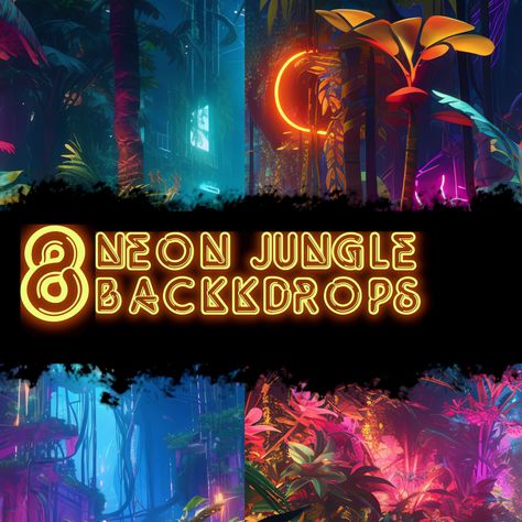 Excited to share the latest addition to my #etsy shop: 8x Green Neon Jungle Digital Backdrops with Letters and Signs Backdrops for Photoshop Composites https://etsy.me/3Nqiqrw #jungle #eventdecor #backdrops #photoshop Photoshop Composites, Neon Letters, Neon Jungle, Neon Room, Green Neon, Studio Backdrops, Photoshop Overlays, Story Setting, Digital Backdrops