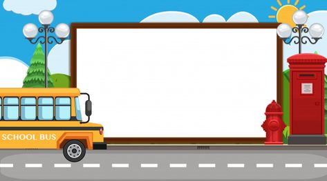 School Frame Background, School Bus Background, Math Powerpoint, Boarders Designs For Projects, Street Background, Background For Powerpoint Presentation, School Background, Classroom Helpers, Bee Images