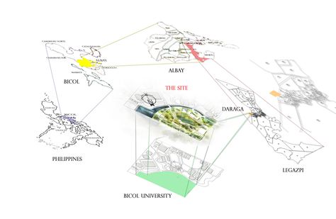 Macro-Micro Siting / Site Statement / Maps / Architectural Presentation / Architectural Thesis, Natural Science Museum, Rendered Floor Plan, Urban Analysis, Architectural Presentation, High Rise Building, Architecture Student, Architecture Presentation, Science And Nature