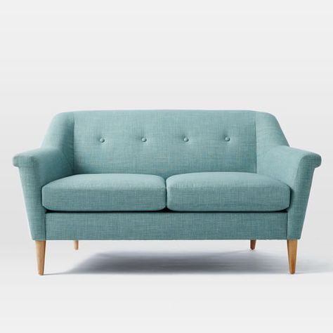 West Elm - Finn Sofa Henry Sofa, Sofa L, Hiasan Bilik Tidur, Road House, Retro Sofa, Small Sofa, Vintage Sofa, Formal Living Rooms, West Elm