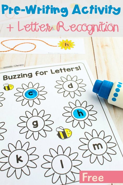 Bee Writing Activities, Book Report Printable, Gamification Education, April Gardening, Letter Recognition Games, Writing Center Activities, Letter Recognition Activities, Spring Writing, Literacy Centers Kindergarten