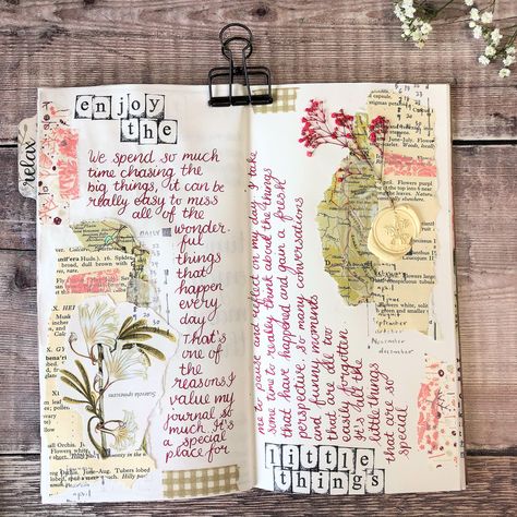 (9) Beautiful Vintage Journal Pages | Helen Colebrook | Skillshare Helen Colebrook Journals, Helen Colebrook, Vintage Journal Pages, Journalling Inspiration, Journaling Designs, Artistic Journal, Affirmation Journal, Photo Album Journal, Book Cover Diy