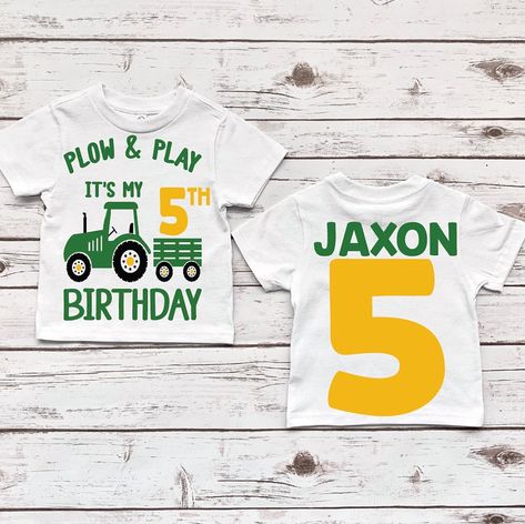 Farmer Birthday, 1st Birthday Shirt, Birthday Boy Shirt, Tractor Birthday, 1st Birthday Shirts, Birthday Banners, Birthday Boy Shirts, Farm Birthday, Boy Shirt