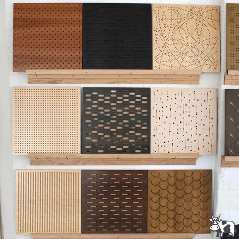 Looking for a simple way to spice up your home decor? Perforated wood art panels are not only a beautiful addition to your home's design, but also keep your home quiet and peaceful! #Soundproofing #PerforatedWoodPanels #SoundPanels #ArtPanels Sound Panels Design, Acoustic Walls, Acoustic Panels Diy, Soundproofing Walls, Cork Wall Panels, Sound Panels, Wood Art Panels, Working Office, Textured Wall Panels