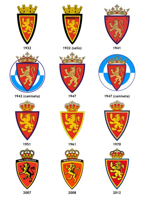 escudos Real Zaragoza Real Zaragoza, Coat Of Arm, Football Logo, Porsche Logo, Vehicle Logos, ? Logo, Zaragoza