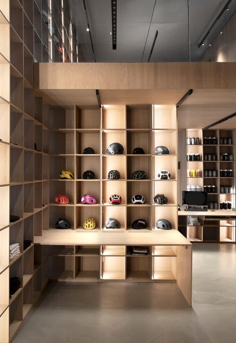 United Cycling Lab & Store — Johannes Torpe Cycle Store Design, Retail Building, Plaza Design, Cycle Store, Church Interior Design, Bike Room, Bicycle Store, Bicycle Shop, Showroom Interior Design