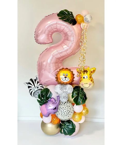 Look what I found on AliExpress Jungle Balloons, Balloon Tower, Forest Birthday, Wild One Birthday Party, Pink Balloons, Balloon Diy, Diy Supplies, Diy For Girls, Wild Ones