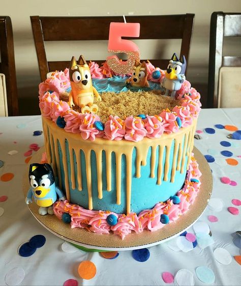 Blue Bingo Birthday Cake, Bluey Birthday Party Duck Cake, Bluey Cake Ideas 2nd Birthday, Bluey Beach Cake, Bluey Cake Ideas Birthday, Bluey Cake Ideas For A Girl, Bluey Birthday Cake For Girl, Bluey Birthday Cake For Twins, Bluey Sheet Cake For Girl