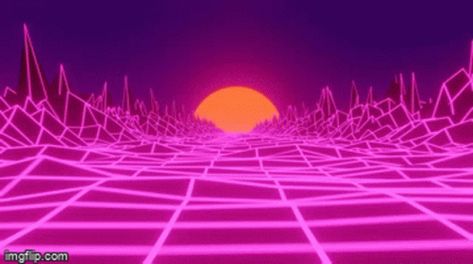 Aesthetic Neon GIF - Aesthetic Neon Road - Discover & Share GIFs 1980s Futurism, Aesthetic Wallpaper Gif, Neon Aesthetic Wallpaper, Vaporwave Gif, Retro Animation, Profile Background, Future Pfp, Walton Files, Future Retro