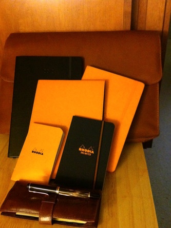 RHODiA Notebook Michael Scott Paper Company, Rhodia Notebook, Field Notes, Michael Scott, Stationery Items, Fountain Pens, Writing Instruments, Fountain Pen, Notebook