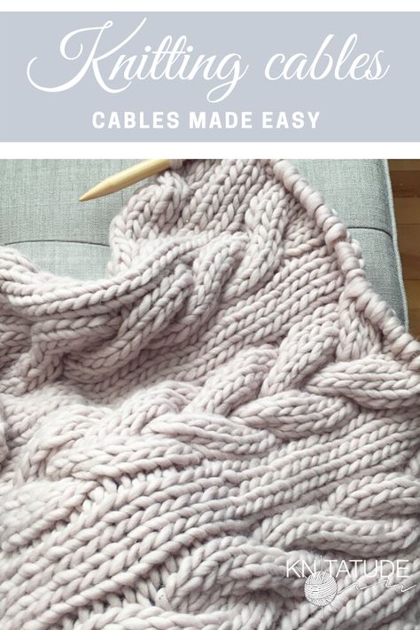 HOW TO KNIT CABLES — Knitatude How To Cable Knit, Knit Cables, Knitting Cables, Fall Knits, Designer Knitting Patterns, Knitting Hacks, Cable Knitting Patterns, Knitting Tips, Cable Knitting