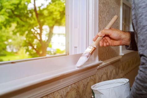 Best Gloss Paint for a Smooth, High-Sheen Finish | Homebuilding Painting Upvc Windows, Best Paint For Trim, Best Concrete Paint, Window Trim Paint, Baseboard Styles, Custom Built Cabinets, Trim Paint, Upvc Windows, Gloss Paint