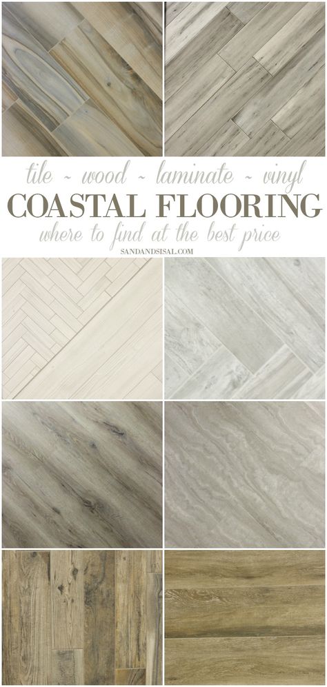 Coastal Flooring Ideas- Where to get premium tile, hardwood, laminate and luxury vinyl . I love these weathered looks! Perfect for a beach home. Can you believe some of these are actually tile?! sponsored Coastal Flooring Ideas, Strand Decor, Beach House Flooring, Coastal Flooring, Coastal Room, Palette Design, Interior Minimalista, Coastal Bathrooms, Coastal Living Rooms