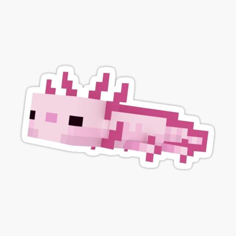 Minecraft Axolotl, Minecraft Stickers, Minecraft Cottage, Minecraft Art, Coloring Stickers, Google Images, Minecraft, For Sale