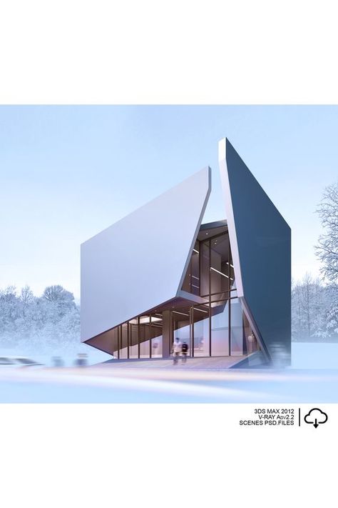 Futuristic Home Design, Cubes Architecture, Folding Architecture, Narrow House Designs, Retail Facade, Concept Models Architecture, Colour Architecture, Building Model, Plans Architecture