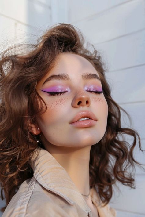 Y2k Makeup Looks, Arabic Eye Makeup, Purple Eyeshadow Looks, Feeling Uninspired, Makeup 2024, Asian Makeup Tutorials, Festival Make Up, Prom Eye Makeup, Simple Makeup Tips