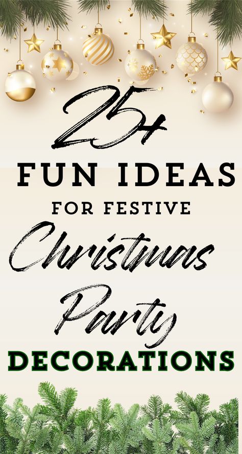 Check out fun and festive Christmas party decoration ideas!  These Christmas decor ideas create a fun atmosphere for all the festivities! Whether you need Christmas party decor ideas for a work Christmas party or decor ideas for a family or church party, we've got you covered! Teen Christmas Party Decorations, Christmas Carol Party Ideas, Christmas Engagement Party Decorations, Church Christmas Party Decorations, Company Christmas Party Decorations, Christmas Decor Ideas Party, Christmas Party Ideas Decorations, Christmas Party Decor Ideas, Teen Christmas Party