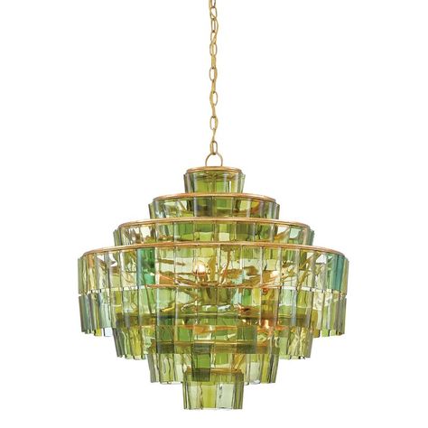 Currey & Company Sommelier 8-Light Novelty Chandelier | Perigold Dark Contemporary, Green Chandeliers, Recycled Wine Bottles, Elegant Chandeliers, Happy Earth, Green Hues, Leaf Green, Unique Lamps, Dark Gold