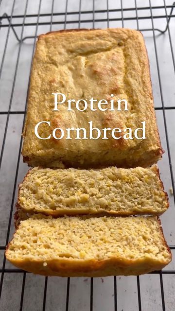 Low Cal Cornbread, High Protein Cornbread, Protein Cornbread, White Cornbread, Protein Bread Recipe, Cornmeal Bread, Low Calorie Protein, September Challenge, Protein Bread