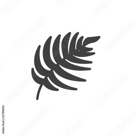 Stock Image: Palm tree leaf vector icon. filled flat sign for mobile concept and web design. Tropical tree leaf glyph icon. Symbol, logo illustration. Vector graphics Palm Tree Icon, Palm Tree Leaf, Leaf Vector, Palm Tree Leaves, Logo Number, Tropical Tree, Glyph Icon, Leaves Vector, Leaf Logo