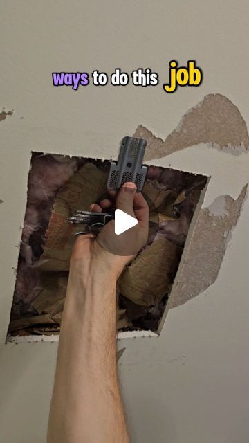 mechanicallyincleyend on Instagram: "How to patch drywall. Comment clips for the link #diy #handyman #drywall" Fixing Drywall, Patch Drywall, How To Patch Drywall, Creative Life Hacks, Diy Handyman, Drywall Repair, Diy Ceiling, Clever Hacks, Home Repairs