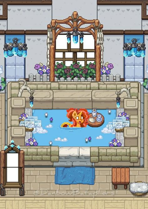 Ponytown Bathroom, Princess Bathroom, Ponytown Ideas, Pony Games, Zepeto Looks Ideas, Pony Creator, Town Ideas, Cute Eyes Drawing, Town Map