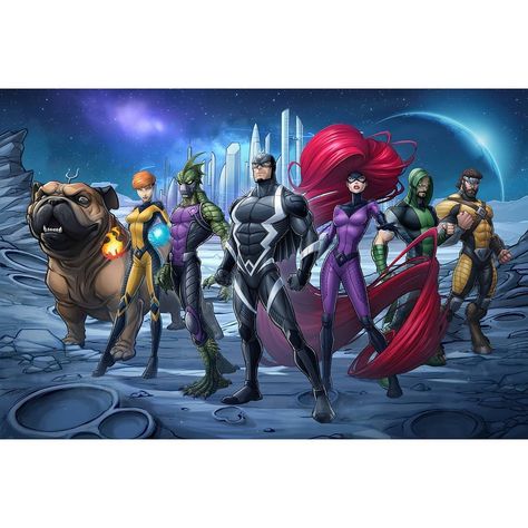 Patrick Brown on Instagram: “Here's some more of my official Marvel art, this time the Inhumans. #marvel #inhumans” Inhumans Marvel, Patrick Brown, Marvel Inhumans, Comic Frame, Groups Poster, Guardians Of The Galaxy Vol 2, Marvel Superheroes Art, Marvel Quotes, Comic Pictures