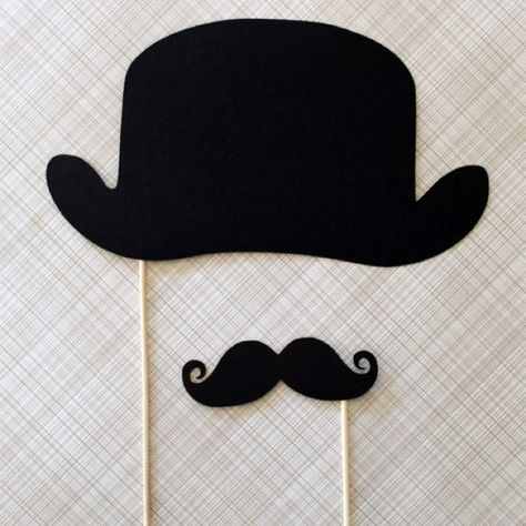 Moustache Party hat and stache... I want to do this for the boys birthdays this year! Moustache Party, Accessoires Photobooth, Mustache Birthday, Derby Ideas, Mustache Party, Deco Originale, Derby Party, Moustaches, Charlie Chaplin