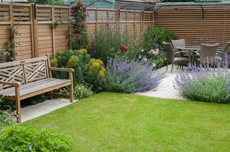 Why Now is a Good Time to Start Planning Your Garden Redesign | Houzz UK Back Garden Patio Ideas, Small Courtyard Design, Courtyard Design Ideas, Small Courtyard Garden, Courtyard Garden Design, Garden Redesign, Rectangular Garden, Garden Board, Small Courtyard