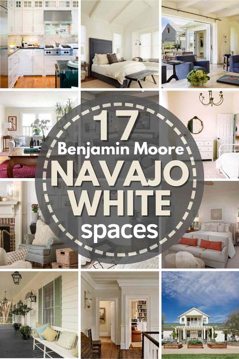 Navajo White Benjamin Moore, White Benjamin Moore, Benjamin Moore Super White, Benjamin Moore Kitchen, Benjamin Moore Exterior, Molding Ideas, White Spaces, White Exterior Houses, Navajo White