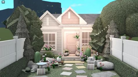 Bloxburg House Ideas Outside, Farmhouse Layout, House Ideas Outside, Bloxburg Decals Codes Wallpaper, Small House Layout, Sims 4 House Building, Cute Minecraft Houses, House Floor Design, Simple House Plans