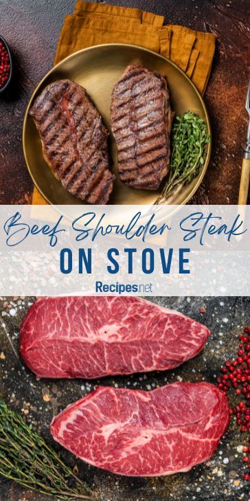 Looking for Shoulder Steak Recipes Beef? Transform your beef shoulder steak into a mouthwatering dish by cooking it on the stove. With our easy-to-follow method, you can enjoy a tender and delicious steak that fits perfectly into your collection of healthy dinner recipes. Elevate your cooking game today with Recipes.net and start creating unforgettable meals! #HealthyDinnerRecipes #BeefShoulderSteak #QuickMeals #DinnerInspiration #BeefRecipes Shoulder Steak Recipes Beef, Beef Shoulder Steak, Shoulder Steak Recipes, Beef Shoulder, Steak On Stove, Quick And Healthy Dinner Ideas, Steak At Home, Delicious Steak, Tender Steak