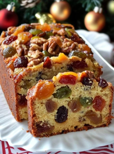 Christmas Apricot and Walnut Fruitcake Recipe Apricot And Walnut Fruitcake, Apricot Fruitcake Recipe, Apricot Walnut Bread, Christmas Apricot And Walnut Fruitcake, Apricot Fruit Cake, Apricot Bread Recipe With Fresh Apricots, Apricot Fruitcake, German Fruit Cake Recipe, Apricot Cake Recipe