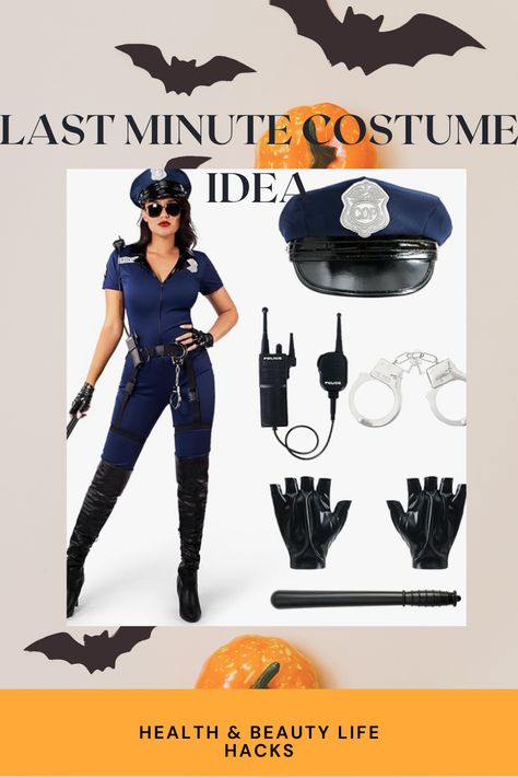 Turn heads at your last-minute costume party with our budget-friendly Cop Costume, a quick and easy choice that will have you ready to enforce some fun without draining your wallet. #police #cop #lastminute #cheap #halloween #costume #cute #hot *This is an affiliate link** Diy Police Costume Women, Hot Cop Costume, Police Costume Women, Police Officer Halloween Costume, Robber Costume, Cop Halloween Costume, Halloween Costume Cute, Police Halloween Costumes, Cop Outfit