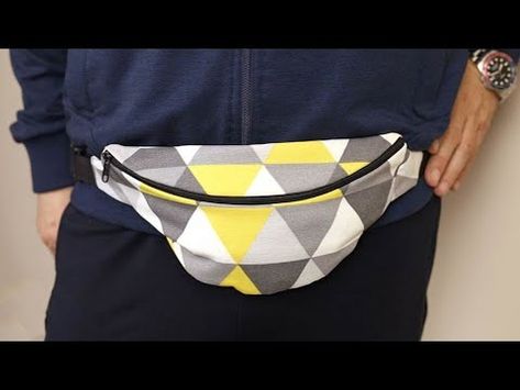 Print the free fanny pack pattern and whip up your own DIY fanny pack in just 30 minutes. Follow our video tutorial to learn how to make a hip bag (bum bag) the easy way Bumbag Pattern Free, Bum Bag Pattern Free, Diy Fanny Pack Pattern Free, Fanny Pack Pattern Free, Hip Bag Pattern Free, Free Fanny Pack Pattern, Bumbag Pattern, Fanny Pack Sewing Pattern, Diy Fanny Pack