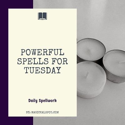 Powerful Spells for Tuesday. In this article, we'll take a look at the powerful magick that you can perform on the first day of the week! Spells For Tuesday, Tuesday Candle Magick, Tuesday Spells, Tuesday Witch, Tuesday Magick, Powerful Spells, Magick Spells, Candle Magick, White Magic