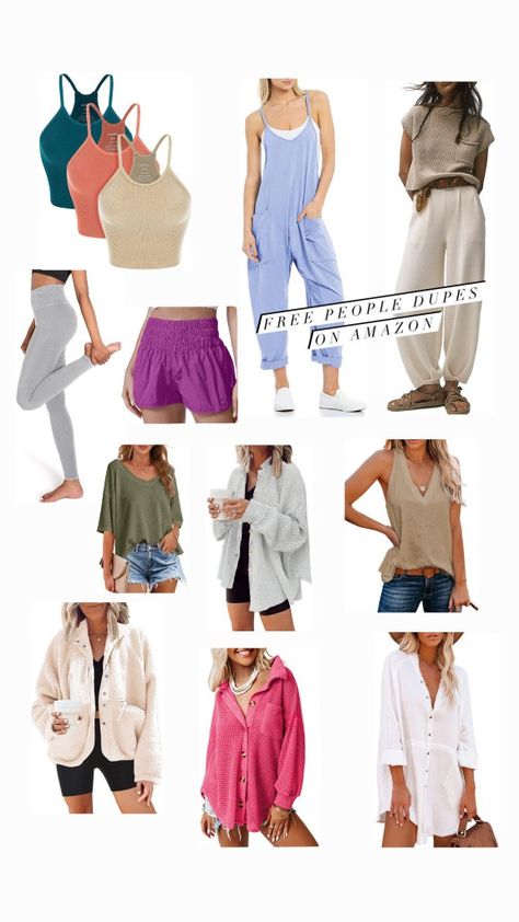 Amazon Europe Outfits, Boho Amazon Outfits, Amazon Boho Clothes, Free People Romper Outfit, Free People Movement Outfit, Free People Jumpsuit Outfit, Free People Outfits Fall, Free People Outfits Summer, Free People Outfits