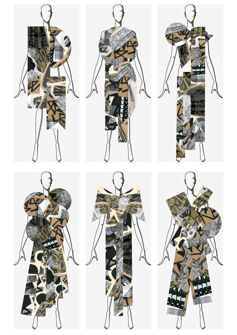 Fashion Collage Illustration, Fashion Collage Ideas, Contemporary Fashion Illustration, Collage Fashion Design, Fashion Design Collage, Fashion Collage Design, Collage Fashion Illustration, Paper Fashion Illustration, Collage Shapes