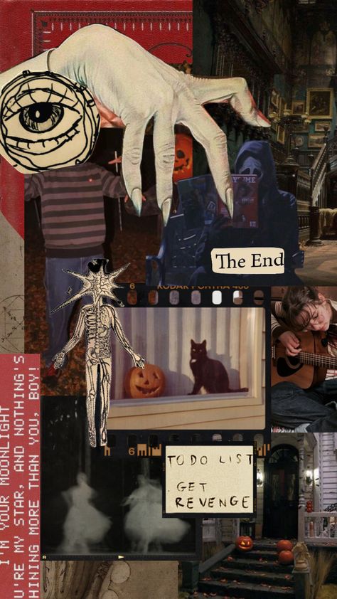 Halloween Magazine Layout, Halloween Magazine, Hot Takes, Halloween Collage, Halloween Party Flyer, Moodboard Collage, Halloween Flyer, Collage Art Projects, Magazine Collage