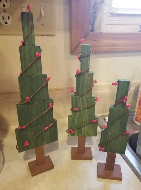 Tumbling Tower Christmas Tree, Tumble Tower Block Crafts, Jenga Blocks Crafts, Tumbling Tower Christmas Ornaments, Christmas Tumbling Blocks Decorations, Tumbling Tower Block Crafts Diy Christmas, Diy Tumbling Tower Blocks Crafts, Jenga Block Crafts Diy Dollar Tree, Tumbling Tower Block Crafts Diy