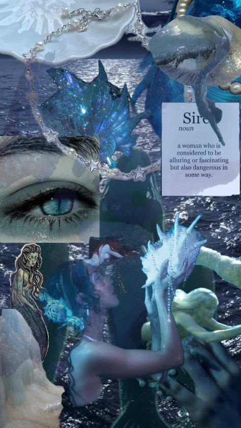 Siren Dark Mermaid, H2o Mermaids, Mermaid Wallpapers, Siren Mermaid, Mermaid Aesthetic, Tumblr Wallpaper, Mermaid Art, Aesthetic Collage, Cute Wallpaper Backgrounds