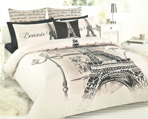 Possible choice for my bedding Paris Bedrooms, Paris Bed, Paris Bedding, Paris Room Decor, Paris Themed Bedroom, Design Ložnic, White Bedspreads, Paris Rooms, Paris Bedroom